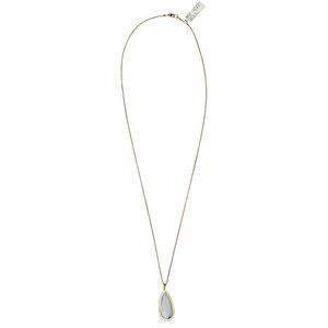 Susan Hanover Brass Teardrop Pendant Necklace